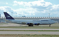 LV-OEP @ LEMD - Madrid Airport, (From inside terminal and against the Light) - by Terence Burke