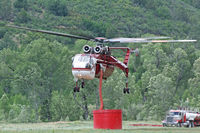 N718HT @ LVS - HTS Skycrane working the Tecolote Fire near Las Vegas, NM - by Zane Adams