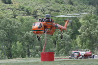 N173AC @ LVS - Erickson Skycrane working the Tecolote Fire near Las Vegas, NM  - Video on You tube... http://youtu.be/IE9W5EI66Ss - by Zane Adams
