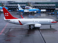 HB-JJA @ EHAM - Privatair operating for KLM - by Chris Hall