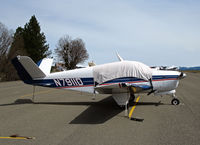 N7911D @ KPVF - Locally-based 1957 Beech H35 Bonanza with cockpit cover @ Placerville, CA - by Steve Nation