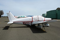 N8402R @ KPVF - Locally-based 1966 Piper PA-28-140 with cockpit cover @ Placerville, CA - by Steve Nation