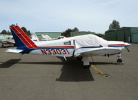 N33031 @ KPVF - Locally-based 1975 Piper PA-28R-200 with cockpit cover @ Placerville, CA - by Steve Nation