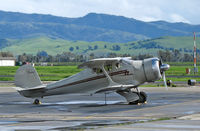 N4HX @ KLVK - 1943 Beech D17S @ Livermore, CA after the rain - by Steve Nation