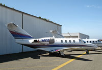 N61SH @ KHWD - 1995 Cessna 525 with engine cover @ Hayward, CA - by Steve Nation