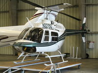 N2275Q @ KHWD - Hangar shot of 1982 ell 206B @ Hayward, CA - by Steve Nation