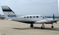 N342RC @ KMRY - 1982 Cessna 421C @ Monterey Penisula Airport, CA - by Steve Nation