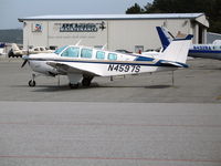 N4597S @ KMRY - 1975 Beech A36 Bonanza @ Monterey Penisula Airport, CA - by Steve Nation