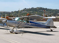 N3497C @ KSQL - 1955 Cessna 170B @ San Carlos, CA - by Steve Nation