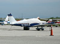 N7919N @ KSQL - 1969 Piper PA-28-180 with cockpit cover @ San Carlos, CA - by Steve Nation
