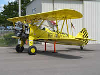 N4768V @ L52 - Aircamp Biplane Rides Boeing E75 @ Oceano County Airport, CA - by Steve Nation