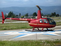 N58UP @ KWVI - 2005 Robbie R44 II touching down @ Watsonville, CA - by Steve Nation