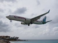 9Y-ANU @ TNCM - Landing on Prinses Juliana Airport St Maarten - by Willem Goebel