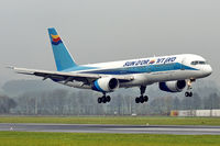 4X-EBT @ LOWL - Sun d`Or International Airlines Boeing B757-258 landing in LOWL/LNZ - by Janos Palvoelgyi