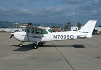 N7095Q @ KWVI - Nice colors scheme on locally-based 1972 Cessna 172L @ Watsonville, CA - by Steve Nation