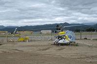 N4348P @ KKIC - Soilserv 1971 Bell 47G-5A sprayer with old style titles @ Mesa Del Rey Airport, King City, CA - by Steve Nation