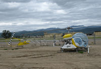 N4348P @ KKIC - Soilserv 1971 Bell 47G-5A sprayer with old style titles @ Mesa Del Rey Airport, King City, CA - by Steve Nation