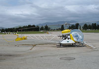 N2249W @ KSNS - Soilserv/John Pryor/Wilbur-Ellis 1969 Bell 47G-5 sprayer (new titles) @ Salinas Municipal Airport, CA - by Steve Nation