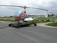 N7938J @ KSNS - Gomes Farm A/S (Salinas, CA) 1971 Bell 47G-5 sprayer  Simplex on tank @ Salinas Municipal Airport, CA - by Steve Nation