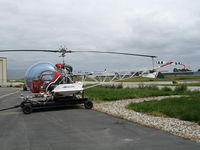 N7938J @ KSNS - Gomes Farm A/S (Salinas, CA) 1971 Bell 47G-5 sprayer  Simplex on tank @ Salinas Municipal Airport, CA - by Steve Nation