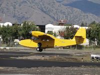 N45PV @ POC - Taking off westbound from 26L - by Helicopterfriend