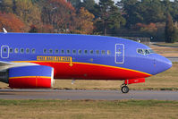 N937WN @ ORF - Forebody shot of Southwest Airlines N937WN showing the Free Bags Fly Here graphic as it taxis to the gate after arrival from Chicago Midway Int'l (KMDW) as FLT SWA661.