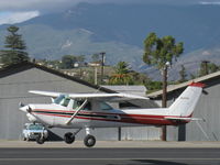 N5443L @ SZP - 1980 Cessna 152 II, Lycoming O-235 110 hp, landing Rwy 22 - by Doug Robertson