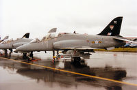 XX350 @ EGVA - Hawk T.1A, callsign Tiger 1, of 74[Reserve] Squadron on display at the 1993 Intnl Air Tattoo at RAF Fairford. - by Peter Nicholson
