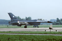 J-212 @ EHLW - Four white live Sidewinders on this QRA F-16. The aircraft was just a year old at that time. - by Joop de Groot