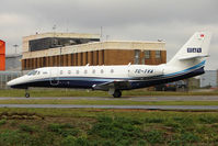 TC-TVA @ EGGW - Turkish registered 2009 Cessna C680 Citation Sovereign, c/n: 680-0263 at Luton - by Terry Fletcher