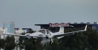 N511TS @ POC - Diamond Twin Star landing 26L - by Helicopterfriend