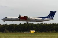 OY-KCD @ ELLX - on final RW06 - by Friedrich Becker