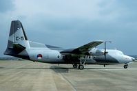 C-5 @ EHEH - In the last years of its long carreer with the Dutch AF C-5 was the only F-27 to receive this two tone grey camouflage. - by Joop de Groot