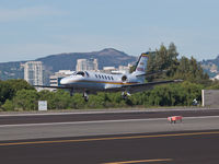 N398LS @ KSMO - N398LS arriving on RWY 21 - by Torsten Hoff