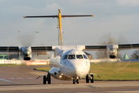 G-BWDB @ EGCC - Aurigny Air Services - by Chris Hall
