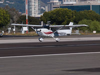 N587SP @ KSMO - N587SP arriving on RWY 21 - by Torsten Hoff