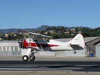 N32135 @ SZP - 1941 Waco UPF-7, Continental W670 220 hp, stunning show plane, landing Rwy 22 - by Doug Robertson