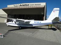 N316KW @ CNO - Parked near the drive through gate by E-1 Aviation Flight Training - by Helicopterfriend