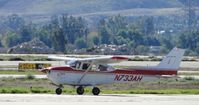 N733AH @ CNO - Taxiing eastbound to take off - by Helicopterfriend