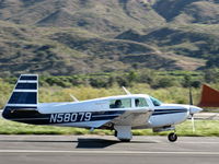 N58079 @ SZP - 1987 Mooney M20J 201LM (Lean Machine), Lycoming IO-360-A3B6D 200 Hp, landing roll Rwy 22 - by Doug Robertson
