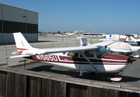 N1565U @ KSQL - 1976 Cessna 172M in for maintenance @ San Carlos, CA - by Steve Nation