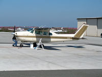 N3301S @ KSQL - Locally-based 1968 Cessna 210J getting at bath @ San Carlos, CA - by Steve Nation