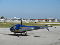 N5690D @ KSQL - Locally-based 1978 Enstrom 280C on west ramp @ San Carlos, CA - by Steve Nation