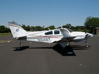 N646T @ O41 - 1974 Beech E-55 with Colemill Enterprises Foxstar conversion including 4-blade Q tip props and wnglets @ Woodland Aviation (see http://www.colemill.com/Conversions/FoxstarBaron.php) - by Steve Nation