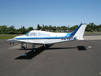 N2161W @ O41 - Immaculate 1974 Beech C23 Muskateer on Woodland Aviation ramp - by Steve Nation