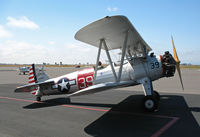 N4991T @ KAPC - Locally-based PT-13D in USAAC cs 42-17614 #39 Miracles @ Napa County Airport, CA - by Steve Nation