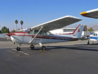 N212AN @ KRHV - Locally-based 1981 Cessna 172P operated by Nice Air with Japanese titles, red crane an OKK on tail and #394 in bright sunshine this time @ Reid-Hillview Airport, San Jose, CA