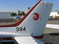 N212AN @ KRHV - Close-up of tail on Locally-based 1981 Cessna 172P operated by Nice Air with red crane and OKK on tail and #394 @ Reid-Hillview Airport, San Jose, CA