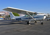 N5093K @ KRHV - Locally-based 1980 Cessna 172N operated by Masion Air in bright sunshine @ Reid-Hillview Airport, San Jose, CA - by Steve Nation