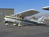 N6122D @ KRHV - Better shot of Locally-based 1979 Cessna 172N tail sitting minus engine and posing in bright sunshine @ Reid-Hillview Airport, San Jose, CA - by Steve Nation